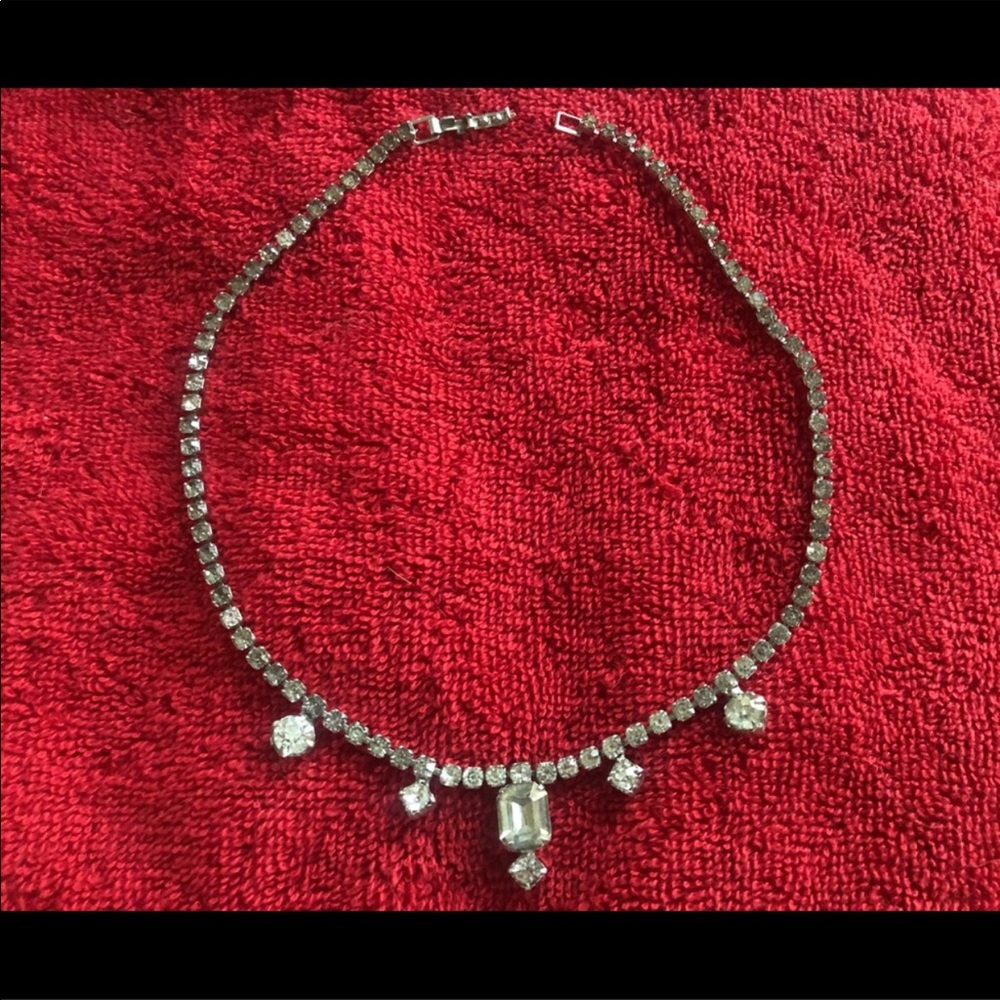 Vintage Rhinestone Choker Necklace